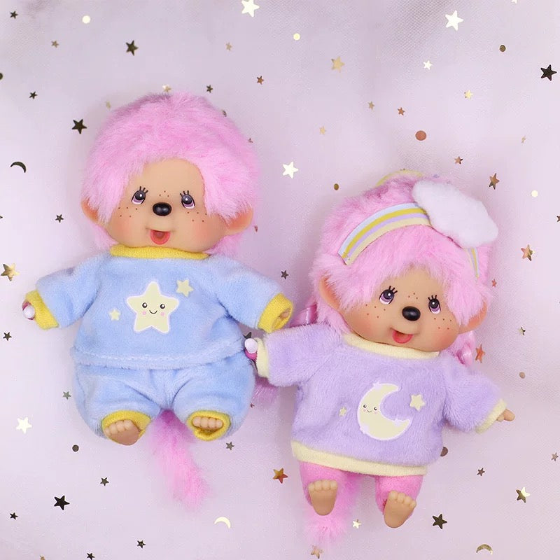 Monchhichi Global | Monchhichi Cotton Candy Mascot Keychain - Boy