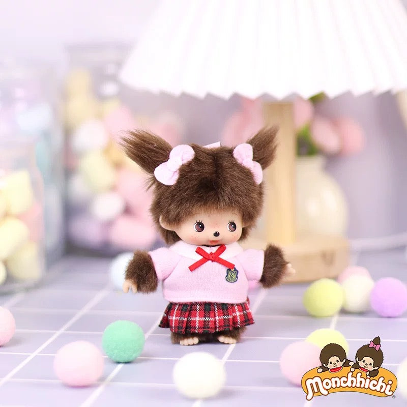 Monchhichi Global | Bebichhichi Checker Pants Mascot Keychain SS - Boy