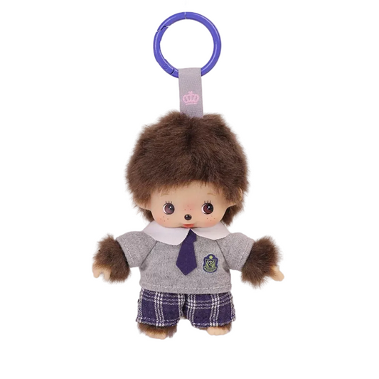 Monchhichi Global | Bebichhichi Checker Pants Mascot Keychain SS - Boy