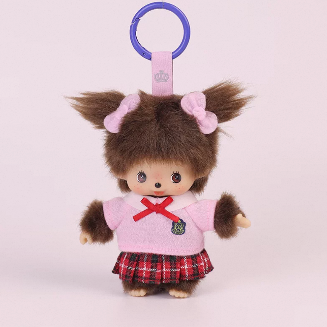 Monchhichi Global | Bebichhichi Checker Pants Mascot Keychain SS - Boy