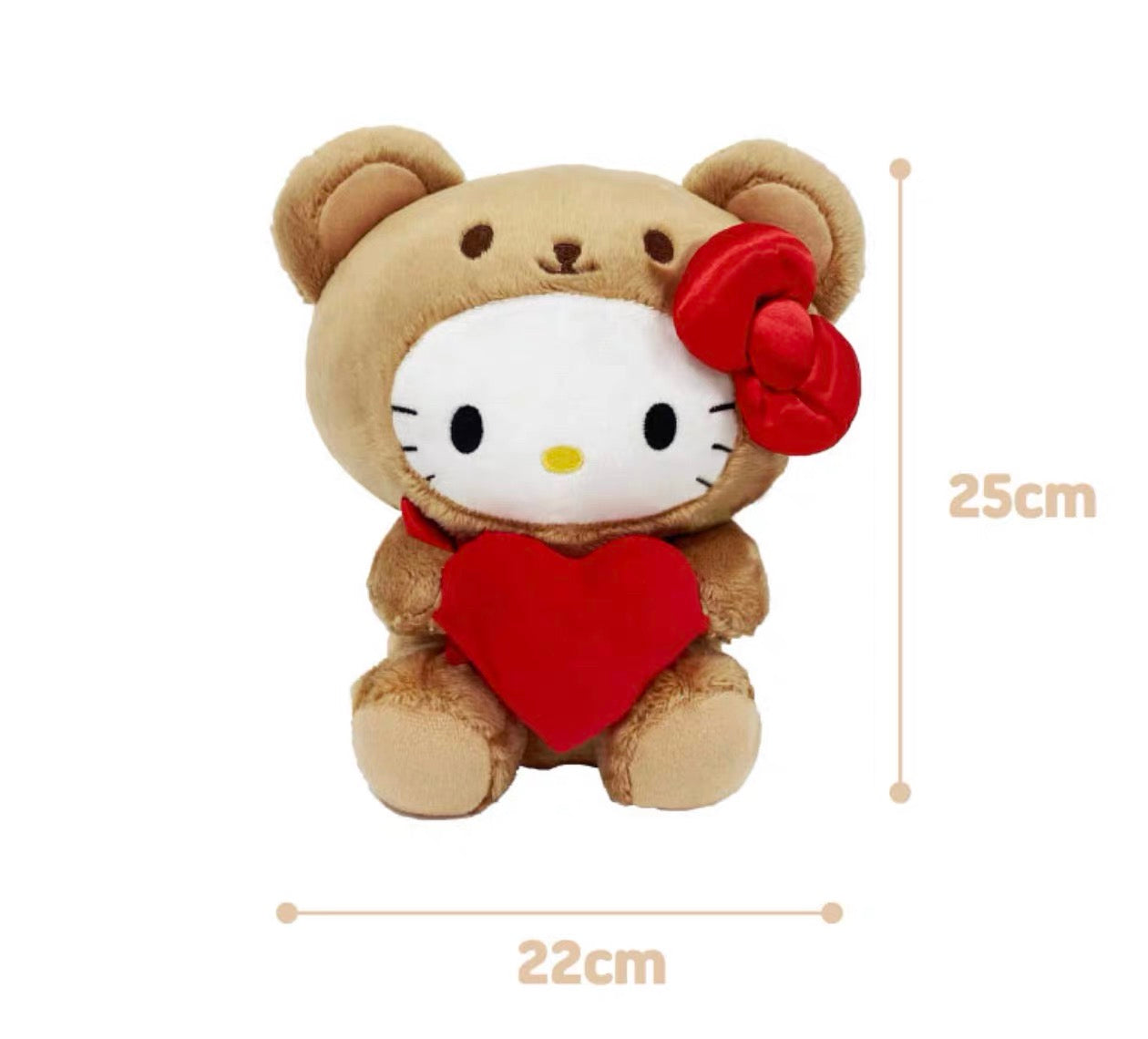 Sanrio Korea | Sanrio Seoul Limited Hello Kitty 50th Anniversary Bear Plush Toy