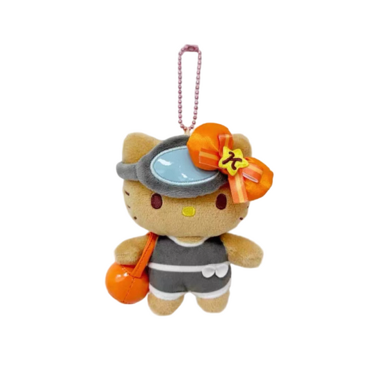 Sanrio Korea | Sanrio Hello Kitty Jeju Island Limited Haenyeo (Women Divers) Plush Keychain