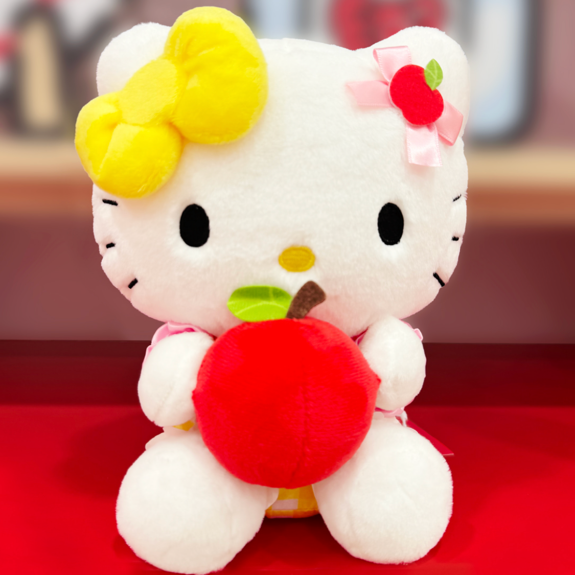 Sanrio Korea | Sanrio Apple Cafe Limited Plush Toy - Yello Ribbon