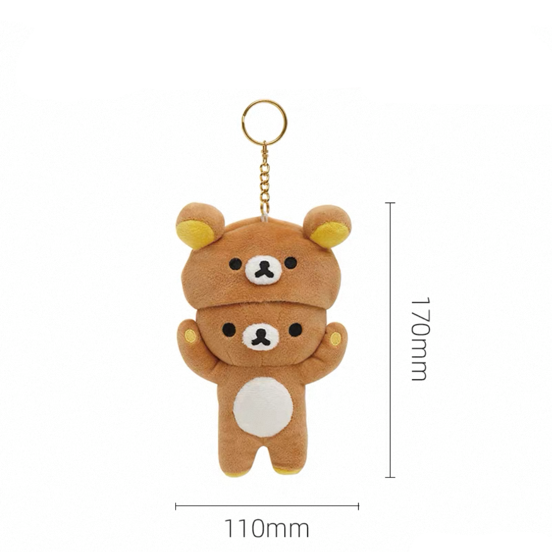 San-X | Rilakkuma Onesie Outfit Plush Keychain