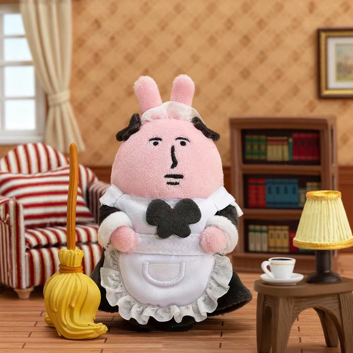 MY FRIEND RABBIT | Pink Rabbit Shocking Delicious Series Maid Mascot Keychain