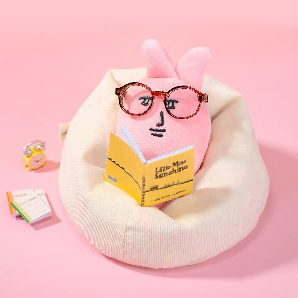 MY FRIEND RABBIT | Pink Rabbit Squishy Mascot Keychain S - Classic (Pinch no Sound)