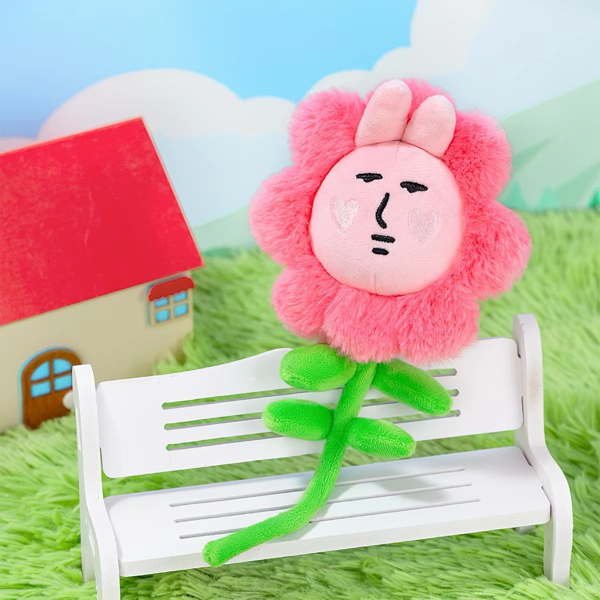 MY FRIEND RABBIT | Pink Rabbit Sunflower Plush Toy