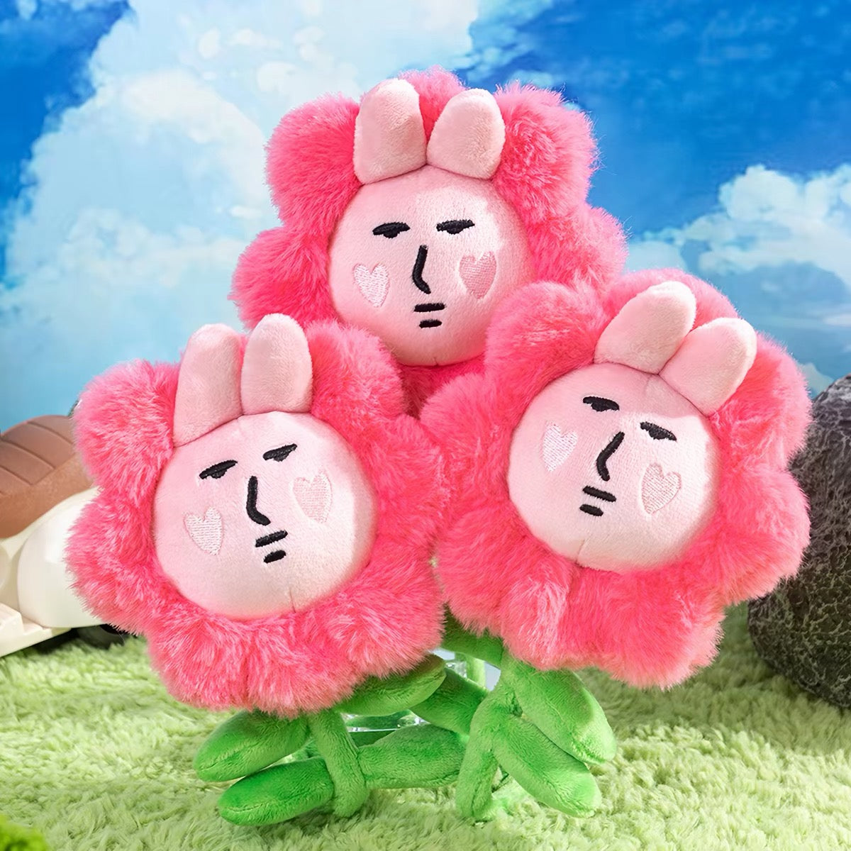 MY FRIEND RABBIT | Pink Rabbit Sunflower Plush Toy