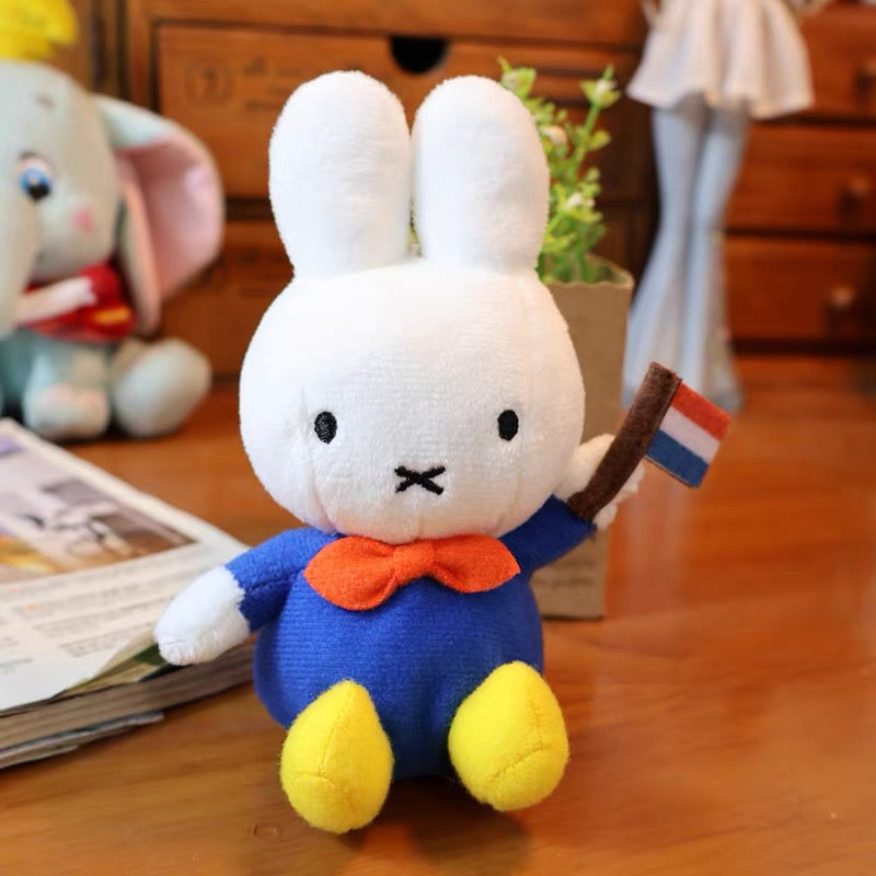 Miffy | Miffy House Denburg Limited Plush Keychain - France Flag