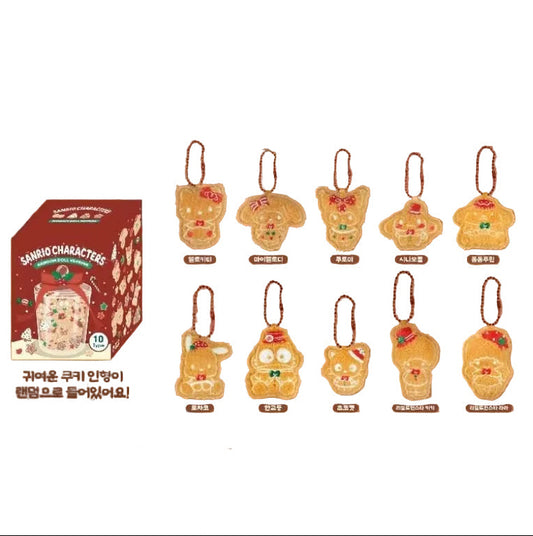 Sanrio Korea | Sweet Holiday Christmas Pop Up Store Limited Gingerbread Cookie Sewing Bag Hanger Ornaments Blind Box (10 Types)