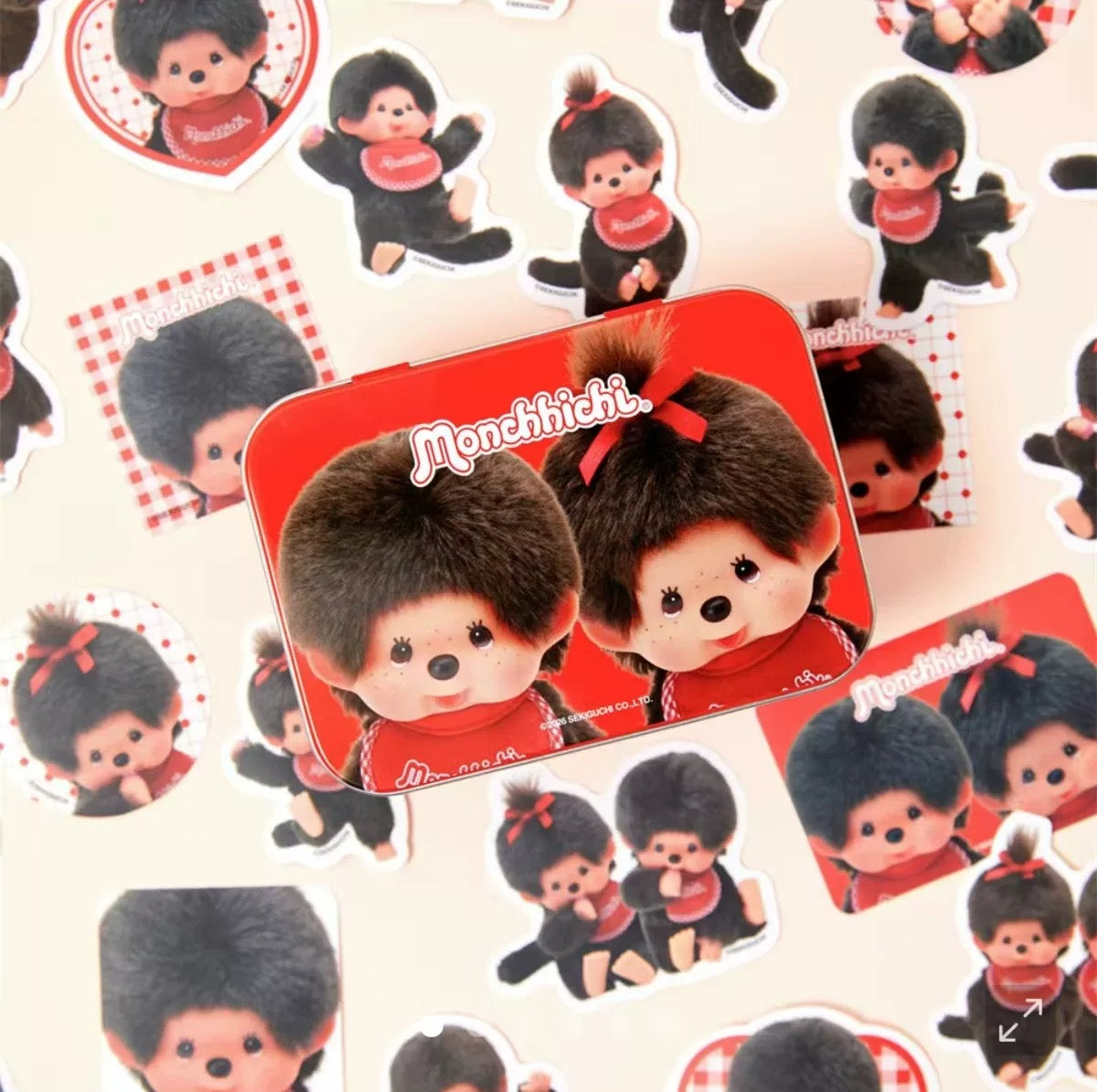 Monchhichi Korea | Monchichi Tin Case Sticker (40 Pieces)
