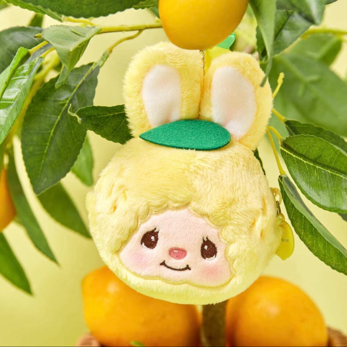 Monchhichi Korea | Monchhichi Face Pouch Keyring - Lovely Lemon Chimutan