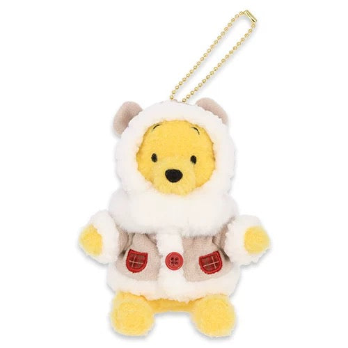 Disney Store JP | Christmas Snow Collection 2025 Winnie the Pooh Plush Keychain
