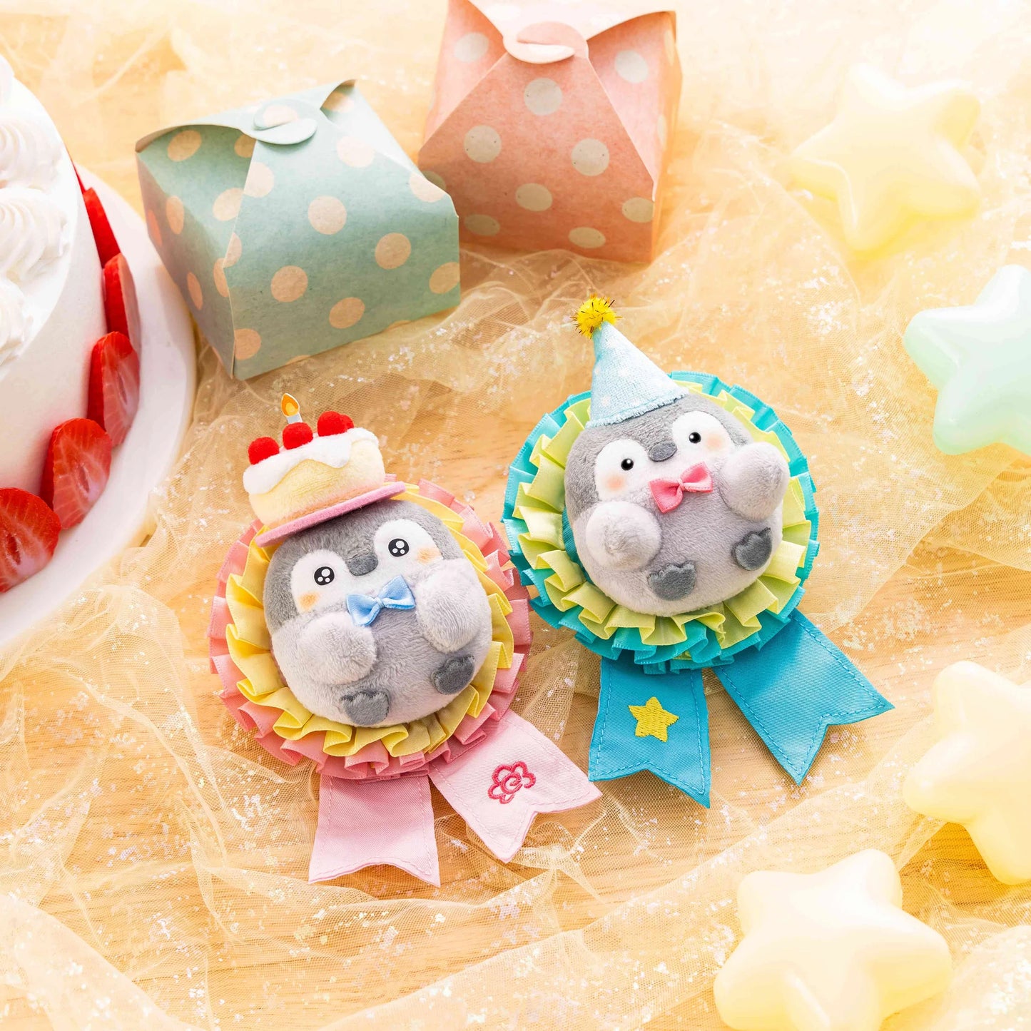 Koupen-Chan | Koupen-chan "I gave you an accent! 9th anniversary" Plush Keychain (Light Blue)