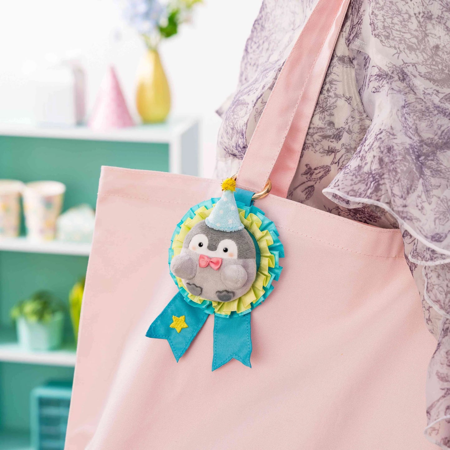 Koupen-Chan | Koupen-chan "I gave you an accent! 9th anniversary" Plush Keychain (Light Blue)