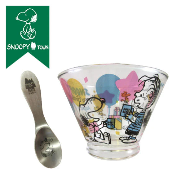 PEANUTS | SNOOPY Birthday Celebration 2026 Snoopy Mini Glass Bowl with Small Spoon