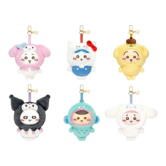 [PRE-ORDER] Chiikawa x Sanrio Characters Kiramekko Mascot Holder