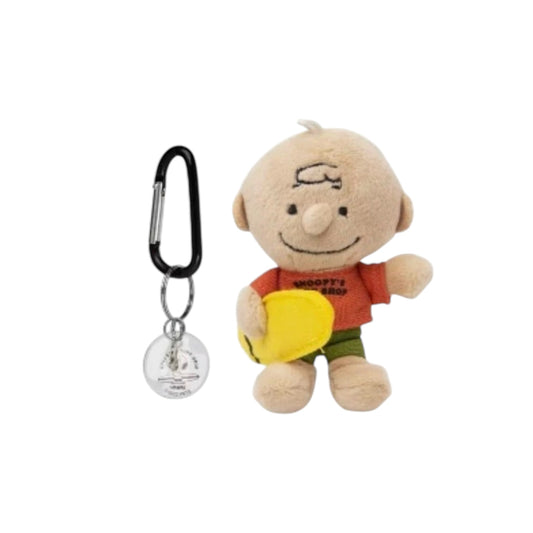 PEANUTS | SNOOPY'S SURF SHOP | Surf Mascot Snap Ring With Carabiner - Charlie Brown Orange T-shirt