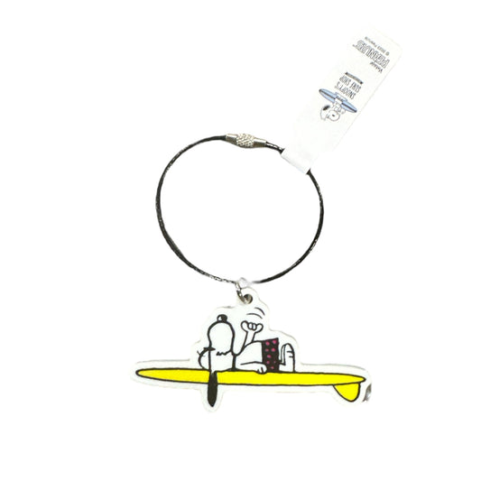 PEANUTS | SNOOPY'S SURF SHOP | Surf SSS Keychain - Snoopy Lying On Paddle