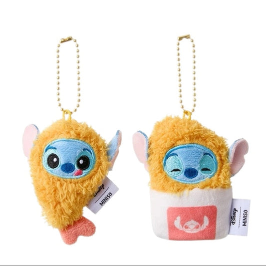 Miniso x Disney | Fried Shrimp & Potato Mascot Twin Pack With Ball Chain - Stitch