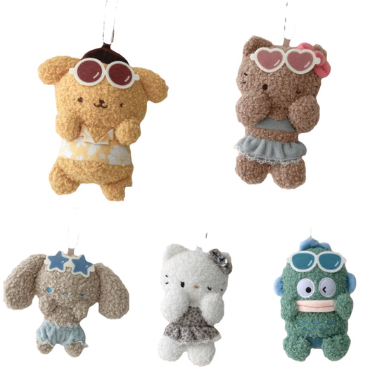 AS KNOW AS plus x Sanrio Characters Plush Keychain