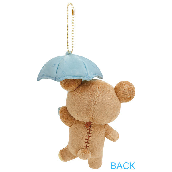 San-X |  Rilakkuma Rainy Day to Sunny Theme - Hanging Plush Toy - Rilakkuma With Umbrella MO97801