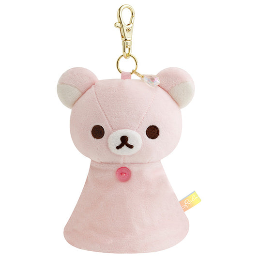 San-X |  Rilakkuma Rainy Day to Sunny Theme - Key Cover With Plush Reel - Korilakkuma AB29302