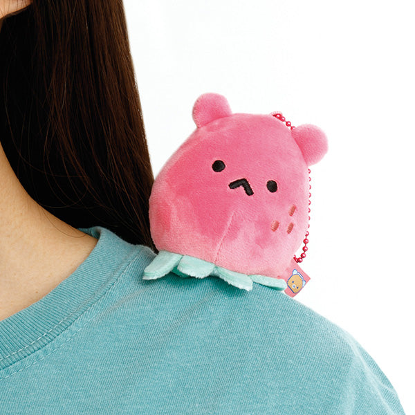 San-X | Rilakkuma Gaming Rilakkuma Theme Buddy Hanging Plush Toy - Strawberry Alien? MV20001