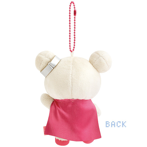 San-X | Rilakkuma Gaming Rilakkuma Theme Hanging Plush Toy - Strawberry Hero Korilakkuma MV20101