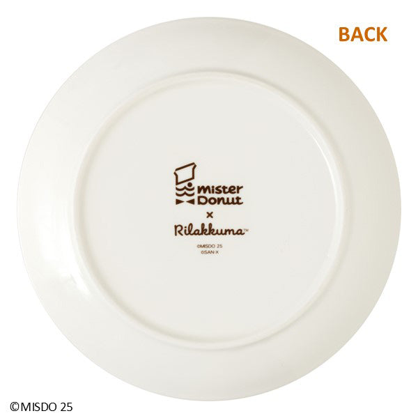 San-X | Rilakkuma x Mister Donut Round Plate - Rilakkuma TK23601
