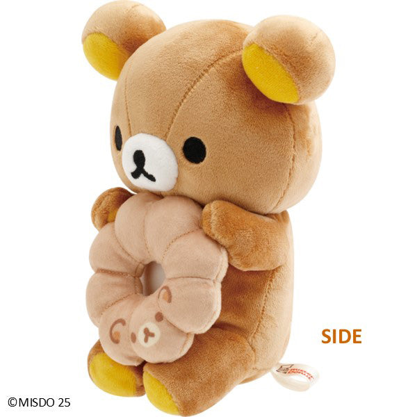 San-X | Rilakkuma x Mr. Donut Donut Makumaku Plush Toy - Rilakkuma Donut MV27101