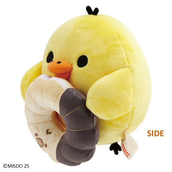 San-X | Rilakkuma x Mr. Donut Donut Makumaku Plush Toy - Kiiroitorii Angel French MV27301