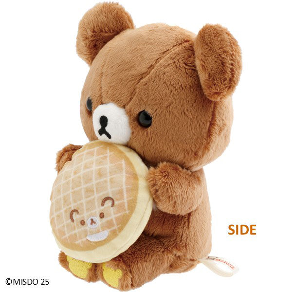 San-X | Rilakkuma x Mr. Donut Donut Makumaku Plush Toy - Chairoikoguma Angel Cream MV27401