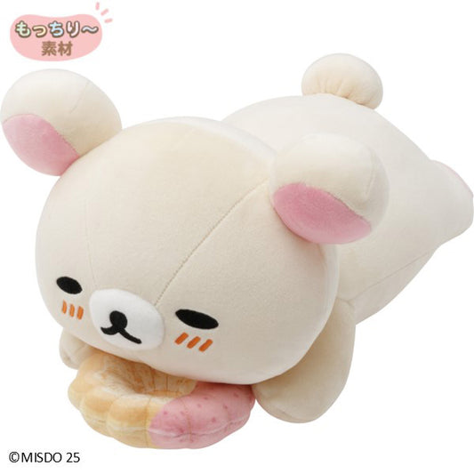 San-X | Rilakkuma x Mr. Donut Donut Makumaku Cushion - Korilakkuma (Strawberry Custard French) MV27601