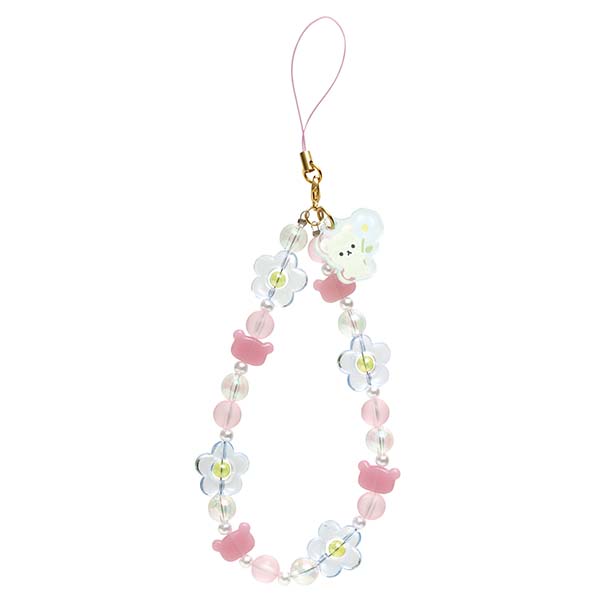 San-X | Rilakkuma Beaded strap - Korilakkuma AB35802