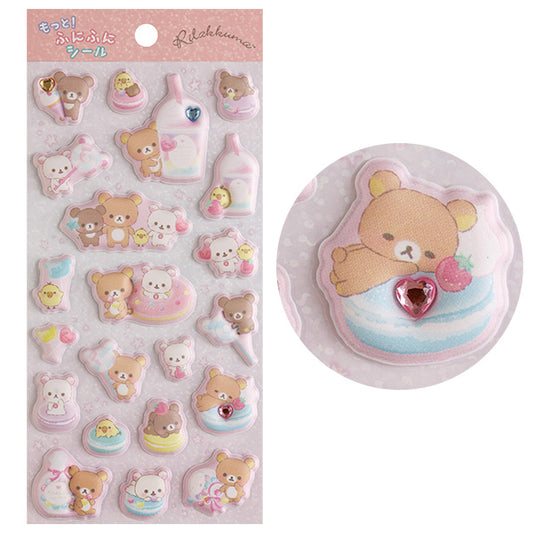 San-X | Rilakkuma More! Squishy Stickers - Rilakkuma A