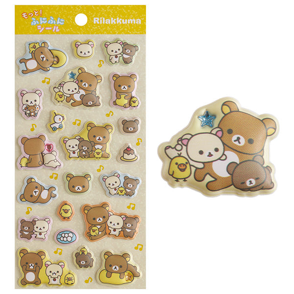San-X | Rilakkuma More! Squishy Stickers - Rilakkuma B – SogoSogo