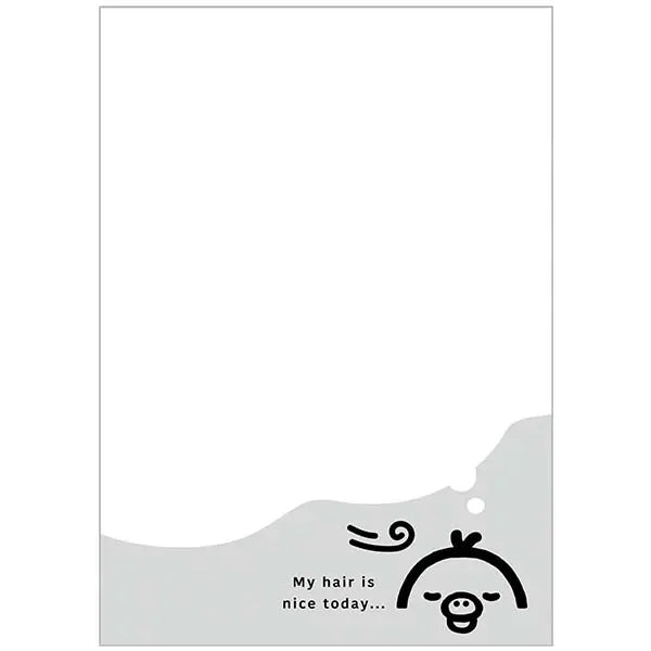San-X | Rilakkuma BASIC RILAKKUMA MONOCHROME Memo Pad B