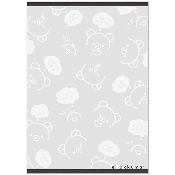 San-X | Rilakkuma BASIC RILAKKUMA MONOCHROME Memo Pad B