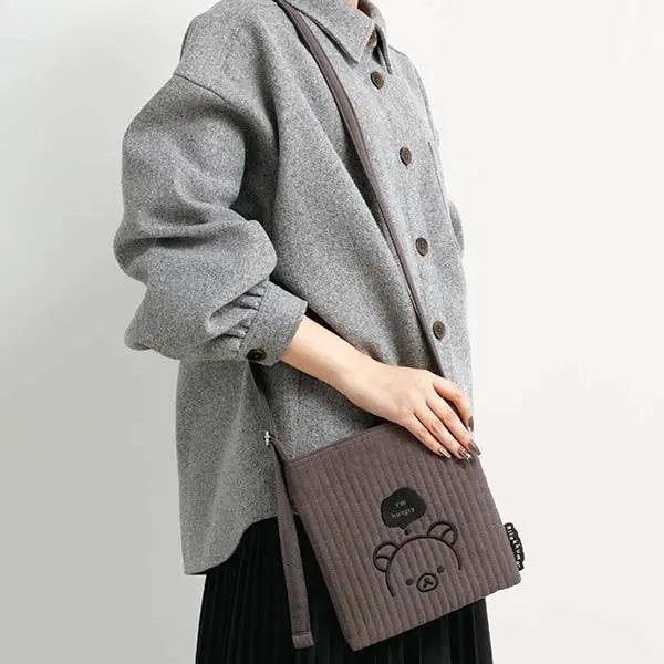 San-X | Rilakkuma BASIC RILAKKUMA MONOCHROME Shoulder Bag