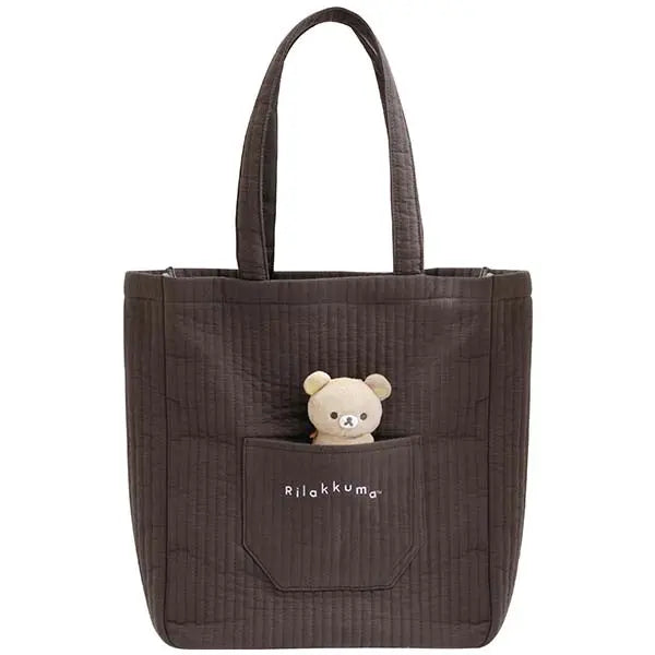 San-X | Rilakkuma BASIC RILAKKUMA MONOCHROME Tote Bag