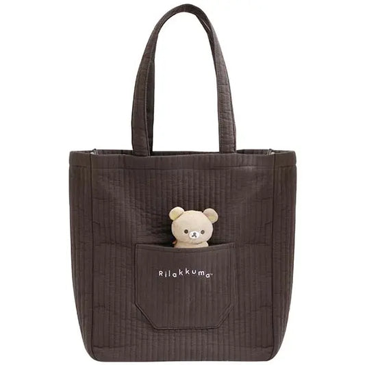 San-X | Rilakkuma BASIC RILAKKUMA MONOCHROME Tote Bag