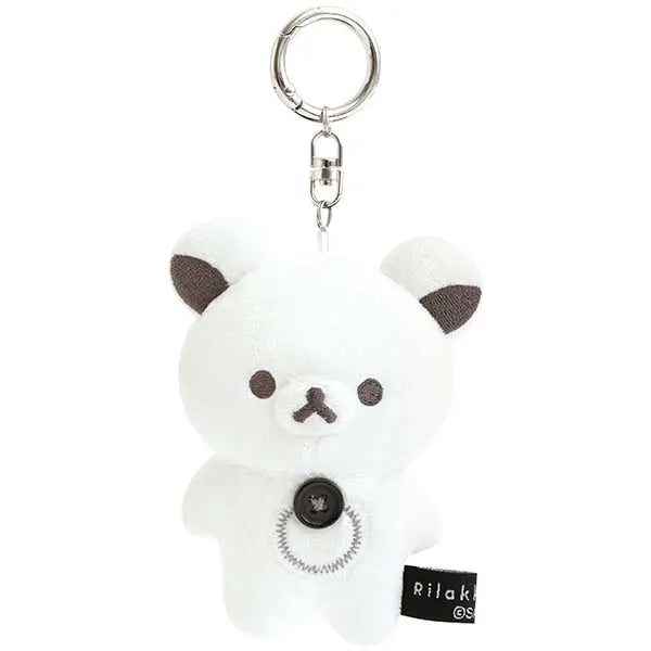 San-X | Rilakkuma BASIC RILAKKUMA MONOCHROME Hanging Plush Toy - Korilakkuma