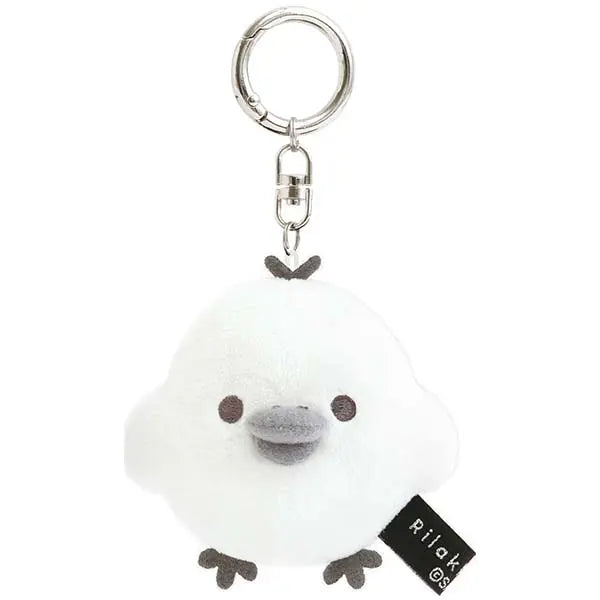 San-X | Rilakkuma BASIC RILAKKUMA MONOCHROME Hanging Plush Toy - Kiiroitori