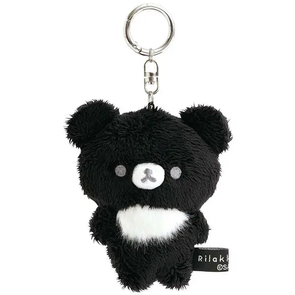 San-X | Rilakkuma BASIC RILAKKUMA MONOCHROME Hanging Plush Toy - Chairoikoguma