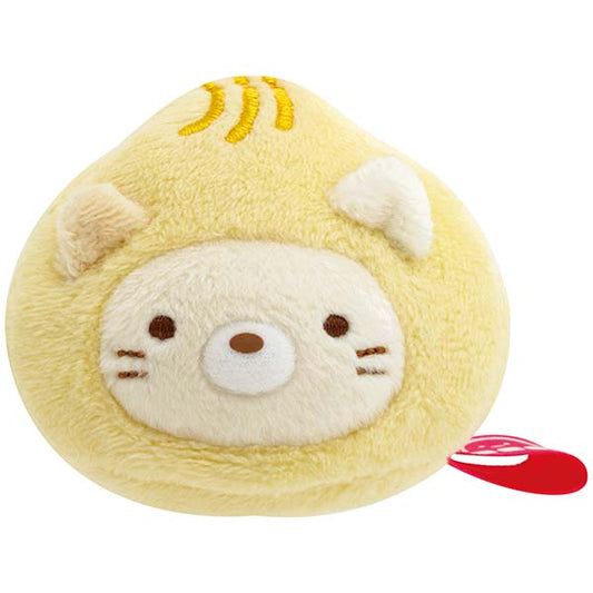 San-X | Sumikko Gurashi Happy Tapioca Convenience Store Plush Tenori - Neko Cat Curry Bun MO86701