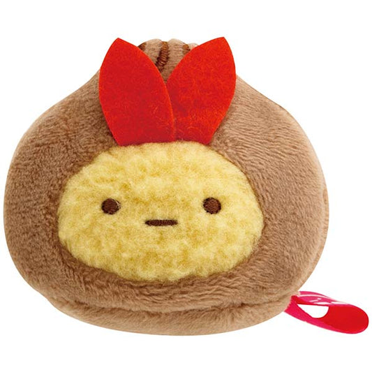 San-X | Sumikko Gurashi Happy Tapioca Convenience Store Plush Tenori - Shrimp Fluttering Tail Chocolate Man MO86701