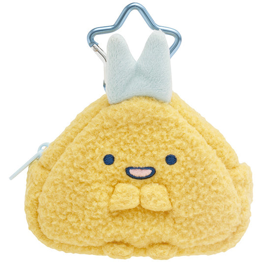San-X | Sumikko Gurashi Dreaming Tails Theme Plush Mini Pouch - Fried Horse Mackerel Tail CA70502