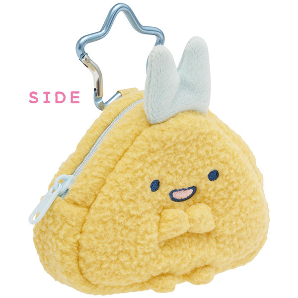 San-X | Sumikko Gurashi Dreaming Tails Theme Plush Mini Pouch - Fried Horse Mackerel Tail CA70502