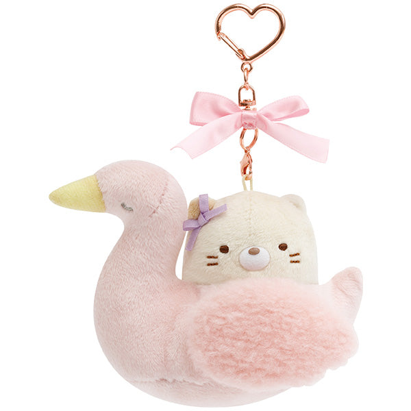 San-X | Sumikko Gurashi Minikko Daycare Collection Hanging Plush Toy - Neko Cat MV23601